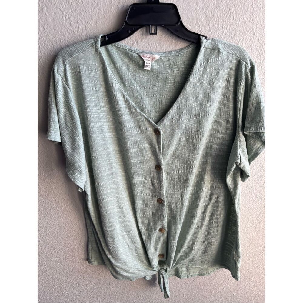 ❤️Weatherproof Vintage Tie Front Top